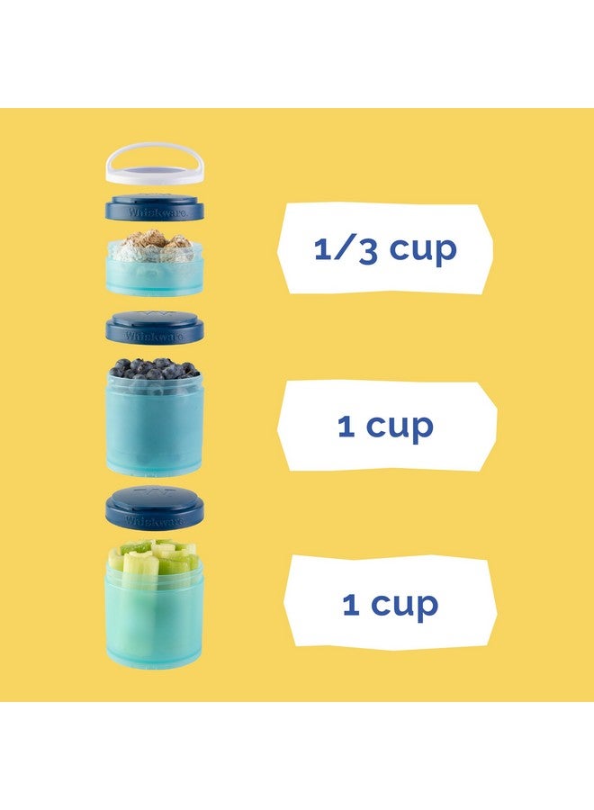 Whiskware Paw Patrol Stackable Snack Containers for Babies, Kids, and Toddlers, 3 Stackable Snack Cups for School and Travel, Formula Friendly, Cupholder Friendly All Paws On Deck! - Image 4