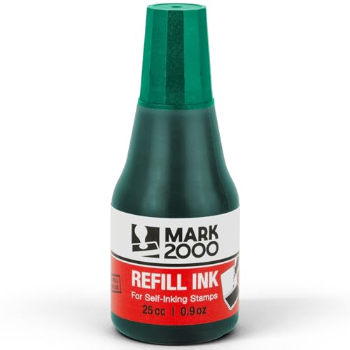 Mark 2000 Self-Inking Refill Ink - Green - 25cc (0.9oz) - Image 4