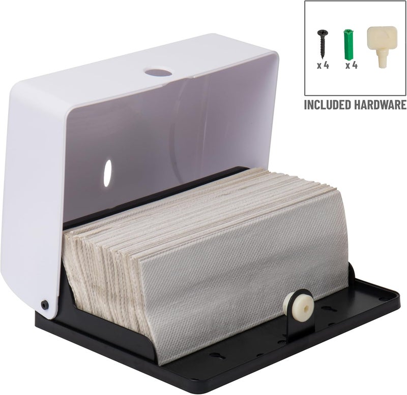 Mind Reader Multi-Fold Paper Towel Dispenser, Paper Towel Holder, 3.75 in. L x 10.5 in. W x 14 in. H - Image 4