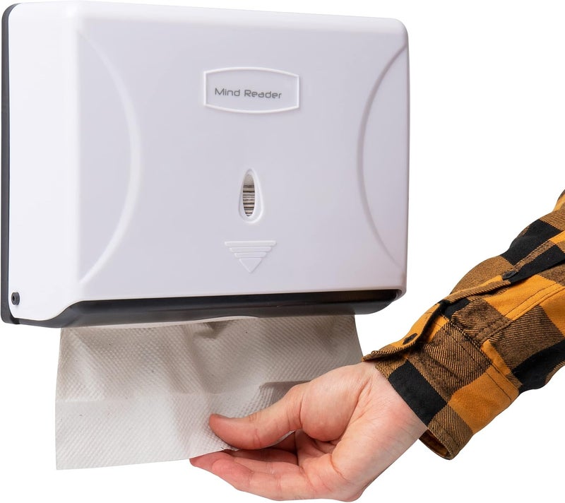 Mind Reader Multi-Fold Paper Towel Dispenser, Paper Towel Holder, 3.75 in. L x 10.5 in. W x 14 in. H - Image 1