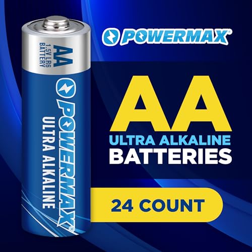 Powermax 24-Count Double AA Batteries, Ultra Long Lasting Alkaline Battery for Home and Office, 10-Year Shelf Life, Reclosable Packaging - Image 2