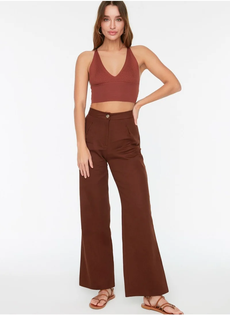 ترينديول Wide Leg High Waisted Pants