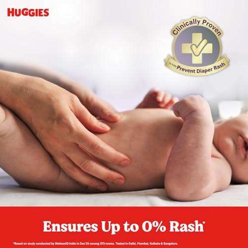 Huggies Complete Comfort Wonder Pants | Pant Style Baby Diapers Extra Large Size (XL), 56 Count | India's Fastest Absorbing Diaper, Prevents Diaper Rash, Ideal for 12 to 17 Kgs - Image 4