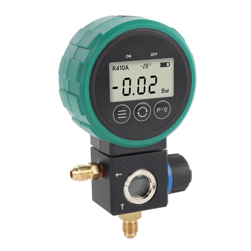 Hongsen Digital HVAC Gauge: 0-5MPa Range, High Accuracy Sensor, Low Power Consumption - Ball Valve Control, Timed Shutdown & Overpressure Reminder for Air Conditioning Installation and Maintenance - Image 2