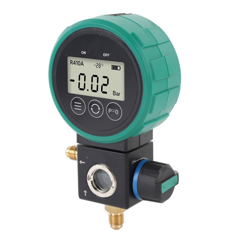 Hongsen Digital HVAC Gauge: 0-5MPa Range, High Accuracy Sensor, Low Power Consumption - Ball Valve Control, Timed Shutdown & Overpressure Reminder for Air Conditioning Installation and Maintenance - Image 3