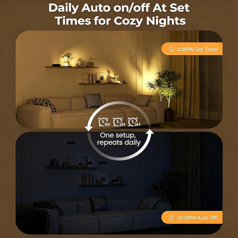 HASTHIP ELEPHANTBOAT® USB Cordless Wall Lamp 3-Color Wall Spotlights with Adjustable Angle, Dimmable Brightness, Remote Control, Timer Setting, LED Closet Lamp Wall Night Light for Hallway, Bedroom - Image 5