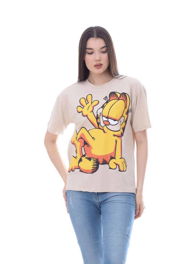 بيبو تيشيرت حريمي مطبوع - Image 1