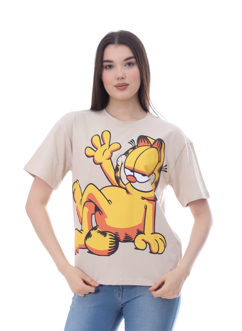 بيبو تيشيرت حريمي مطبوع - Image 2