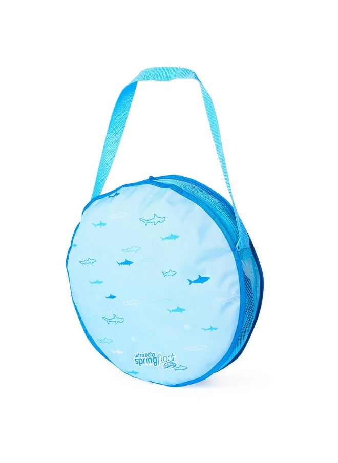 SwimWays Ultra Baby Spring Float, Premium Inflatable Baby Pool Float With Sun Canopy, Fast Inflation & Carry Bag (9-24 Months), Shark Toys For Kids  - Image 5
