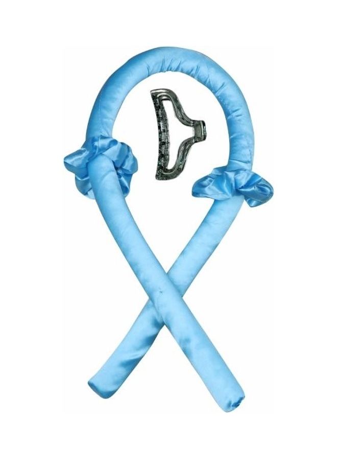 NIBEMINENT 2-Piece Foam Sponge No Heat Curling Iron Set Sky Blue - Image 1