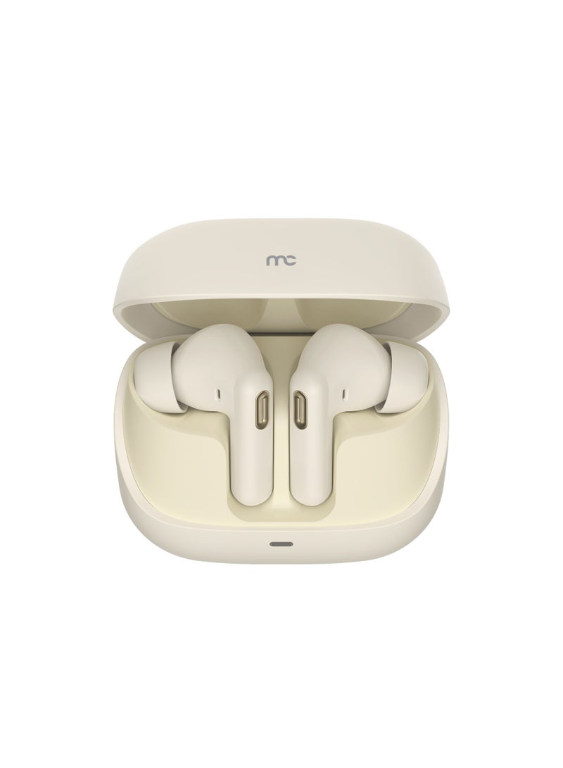 ماي كاندي TWS-E150 True Wireless Earbuds | ANC & ENC | Bluetooth 5.3 Beige - Image 5