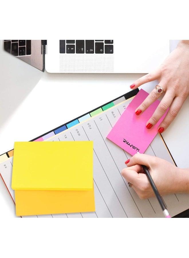 MOMENT Sticky Notes 76 X101Mm 5X100 Assorted Colors 500 Sheets, Self-Sticky Note Pads, Easy To Post For Home, School Supplies And Office Products - Image 5