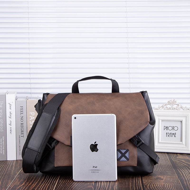Simple Men'S Shoulder Bag New Casual Lightweight Retro Messenger Bag Messenger Bag Large Capacity Men'S Bag - Image 4