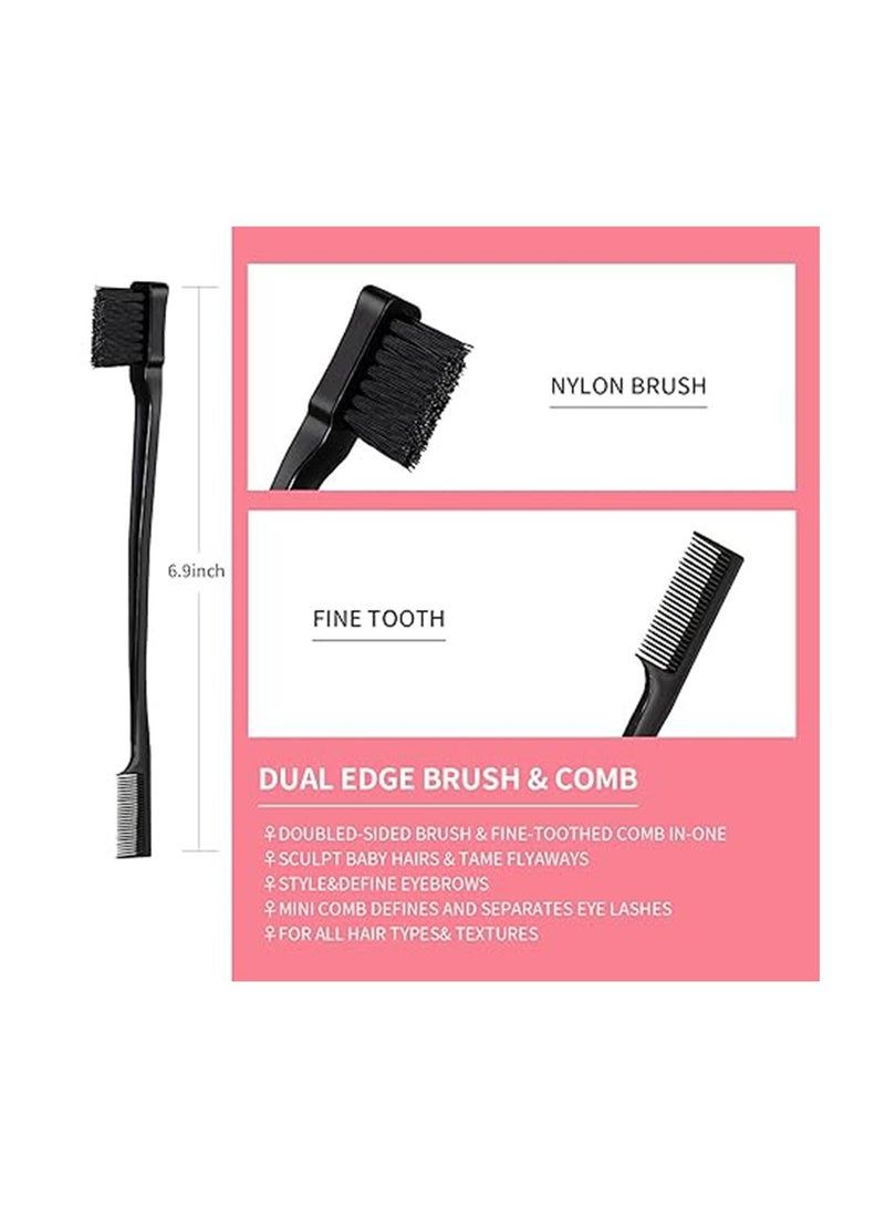 ORiTi 3-Piece Hairstyle Comb Set, Tearing Hair Brush, Mouse Tail Comb, Double-Sided Edge Brush - Image 2