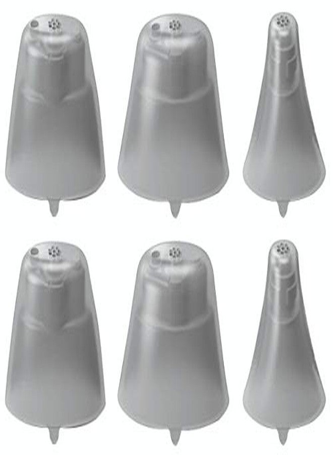 غطاء FCS Click لأجهزة السمع Siemens Signia و A&M و audibene و Audio Service و HearUSA و TruHearing RIC و Instant Fit Click CIC/ITC (مقاس كبير، متوسط، صغير جدًا، قطعتان لكل مقاس) مغلق.