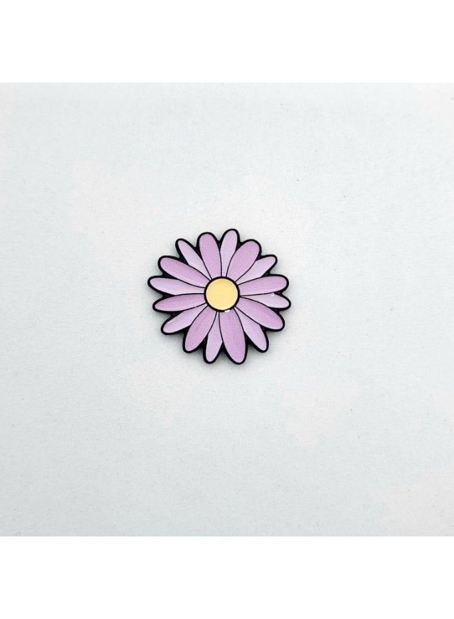 3M Purple Daisy Flower Phone Sticker, Adhesive Decal compatible with iPhone, Floral Design, Lavender - Image 1