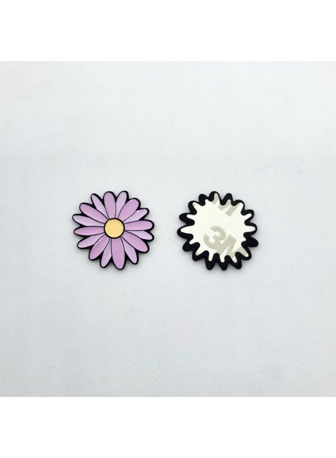 3M Purple Daisy Flower Phone Sticker, Adhesive Decal compatible with iPhone, Floral Design, Lavender - Image 2