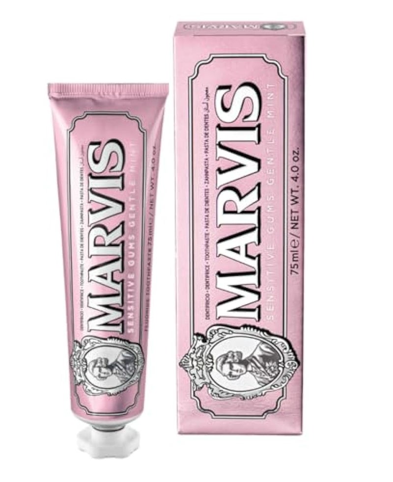 Marvis Sensitive Gums Gentle Mint Toothpaste, 85 ml, Sensational Flavoured Toothpaste Helps Remove Plaque & Reduce Gum Sensitivity, Lasting Freshness - Image 2