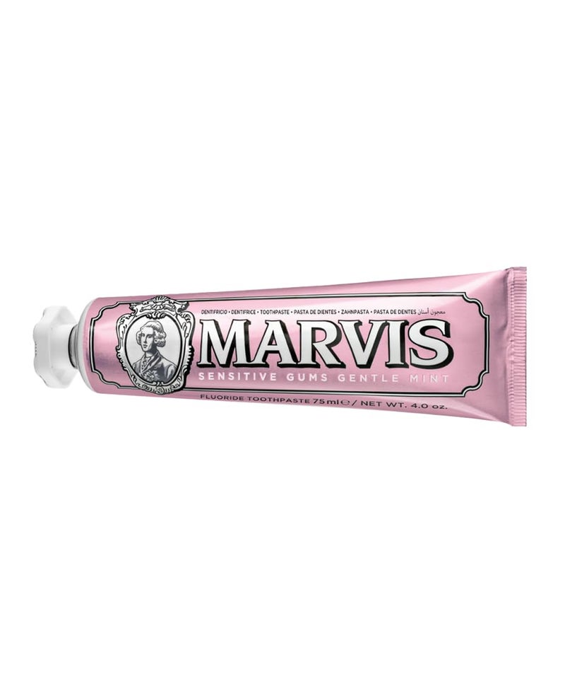 Marvis Sensitive Gums Gentle Mint Toothpaste, 85 ml, Sensational Flavoured Toothpaste Helps Remove Plaque & Reduce Gum Sensitivity, Lasting Freshness - Image 1