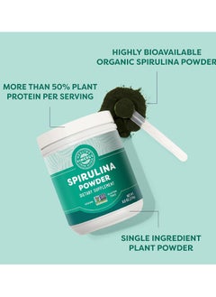 Vimergy Natural Spirulina Powder, 83 Servings – Super Greens Powder – Nutrient Dense Blue-Green Algae Superfood for Smoothies & Juices – Immune Support - Non-GMO, Gluten-Free, Vegan & Paleo (250g)  - Image 3