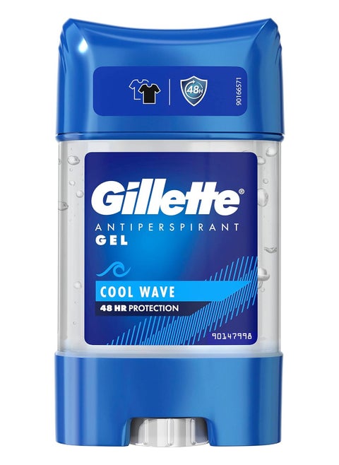 Gillette Antiperspirant Deodorant Gel For Men, 420 ml (70 ml x 6), 48-Hour Invisible Sweat and Odour Protection, Artic Ice