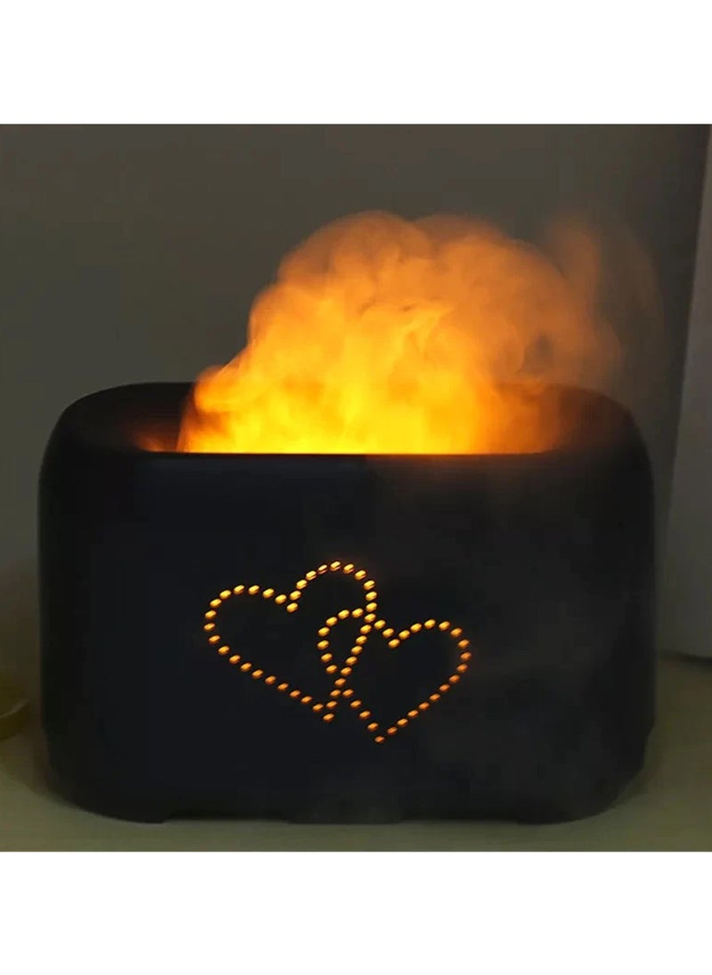 FEND Fend Fragrant Oil Diffuser Large Capacity Simulation Flame Upgrade Mist Air Humidifier Black  - Image 3