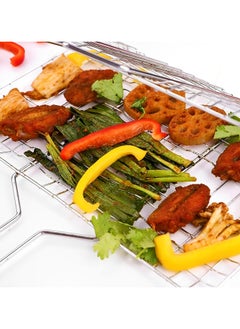 BLACKSTONE Stainless steel BBQ grill basket with wooden handle BBQ Grilling Basket  - Image 3