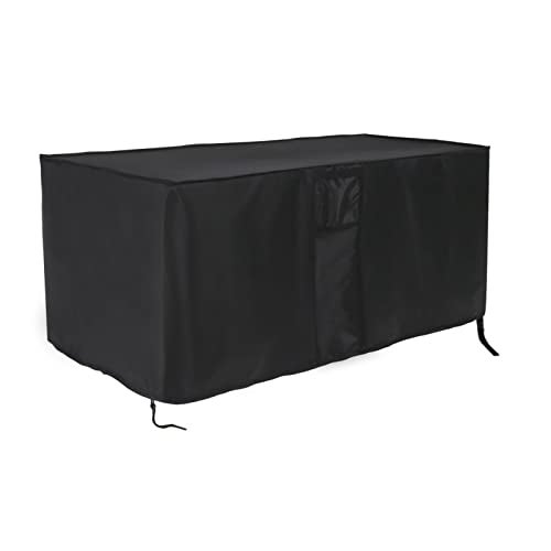Jungda Patio Deck Box Cover 100 Gallon, Waterproof Outdoor Storage Box Furniture Cover - 48 x 22 x 25 Inch - Image 1