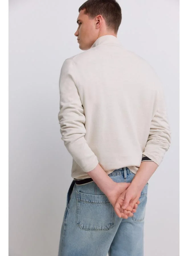 Springfield  Basic funnel neck jumper for Men | Best Price UAE
