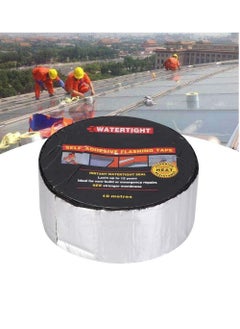 Rubik Waterproof Butyl Tape, 50mm Width x 10m Length, Watertight Self Adhesive Flashing Tape, Self-Adhesive Heat Resistant Aluminium Foil Patch Seal Tape for New Builds or Leak Repairs  - Image 3