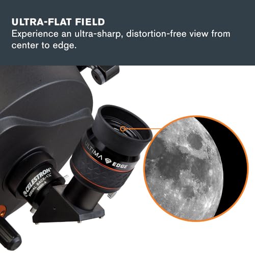 Celestron 93452 Ultima Edge 18mm Parfocal Ultra Flat Field Eyepiece Designed for 1.25" Focusers - Incredibly Crisp Views, Fully Multi-Coated Lens, Moulded Rubber Grip, Black - Image 3