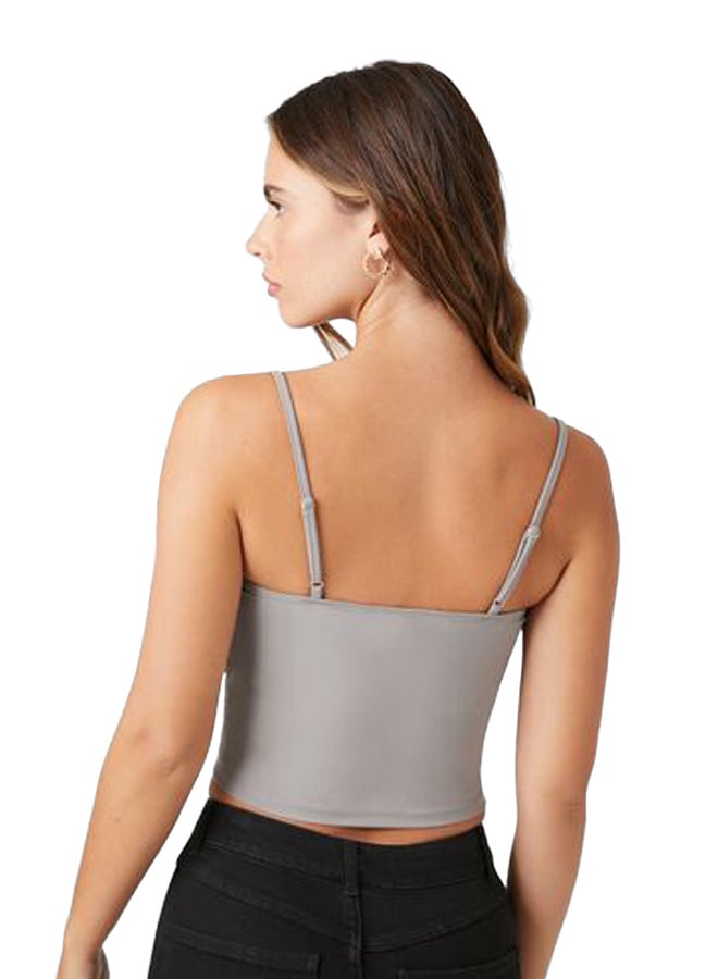 FOREVER 21 Contour Cropped V-Neck Cami - Image 4