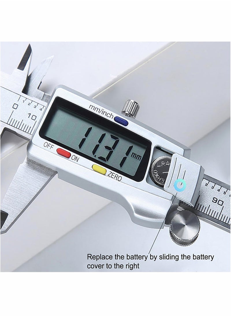 Generic - Vernier Caliper Measuring Tool Stainless Steel Portable Digital Caliper with LCD Electronic Display for Daily and Professional Use - Image 1