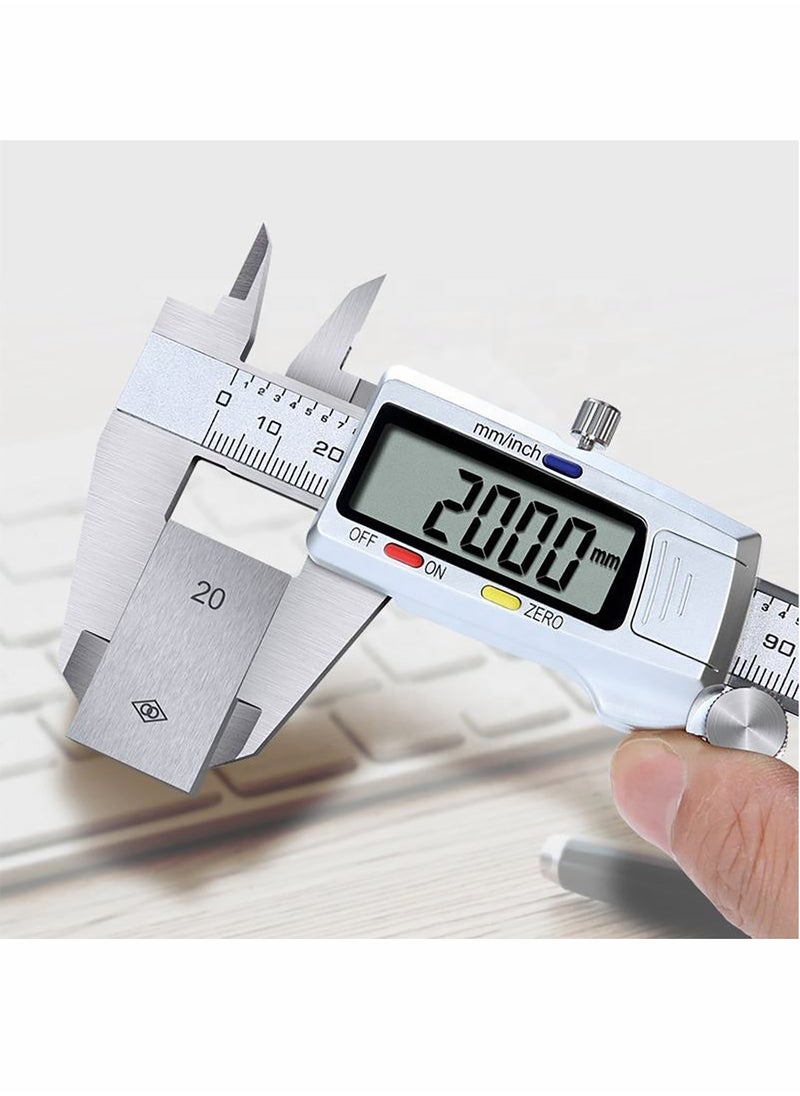 Generic - Vernier Caliper Measuring Tool Stainless Steel Portable Digital Caliper with LCD Electronic Display for Daily and Professional Use - Image 1