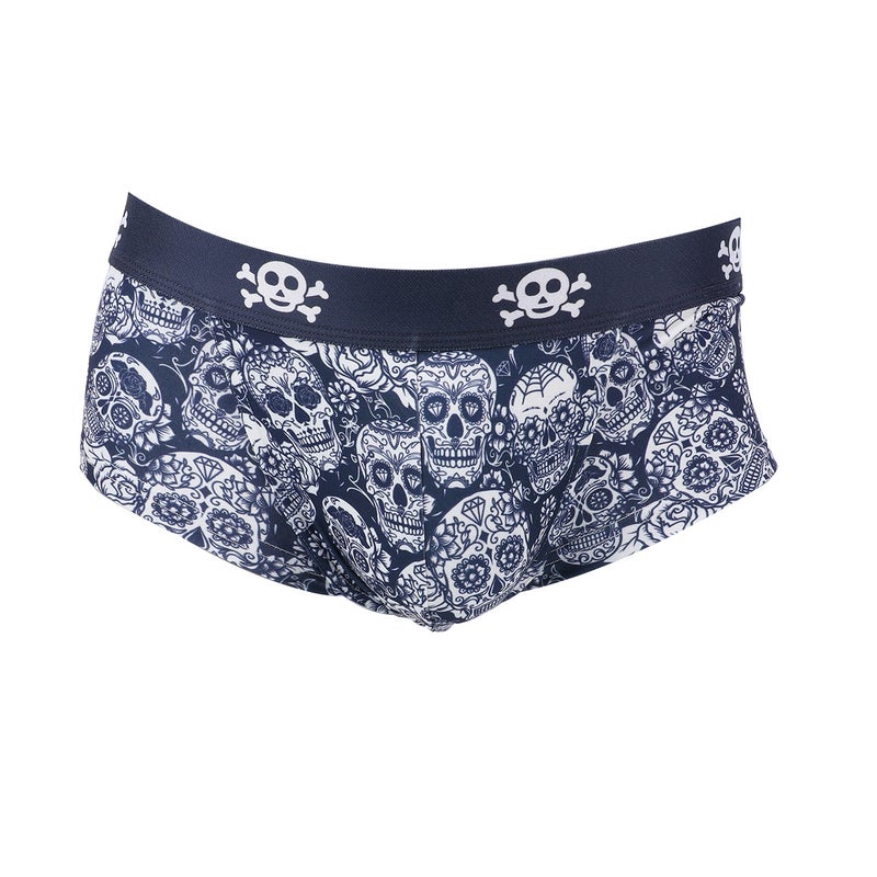 Hot Selling Low-Waist Men''s Underwear Printed Personalized Breathable and Comfortable Modal Crotch Sexy Pouch Seamless Briefs - Image 1