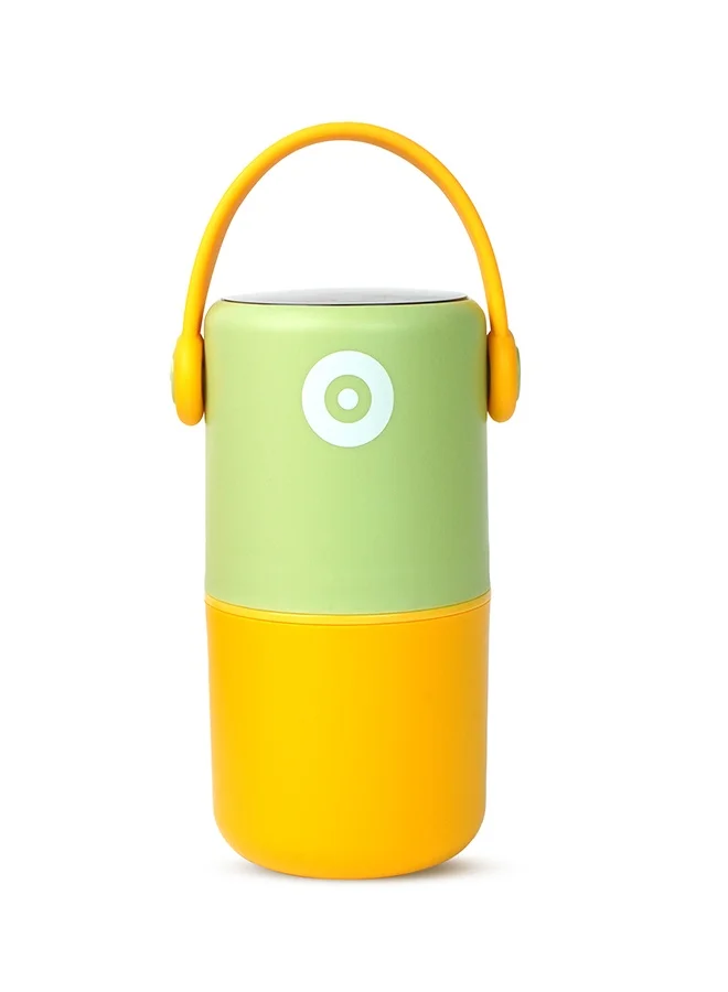 LITTLE SURPRISE BOX Little Surprise Box,Mint & Yellow Handle Compact Stainless Steel Snack Tiffin Box For Kids And Adults,820Ml