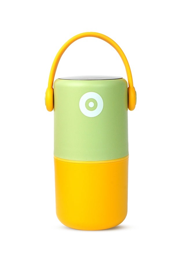 LITTLE SURPRISE BOX Little Surprise Box,Mint & Yellow Handle Compact Stainless Steel Snack Tiffin Box For Kids And Adults,820Ml - Image 1