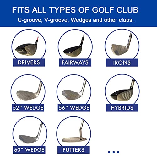 Bulex Golf Club Groove Sharpener, Re-Grooving Tool and Cleaner for Wedges & Irons - Generate Optimal Backspin - Suitable for U & V-Grooves, Blue - Image 3