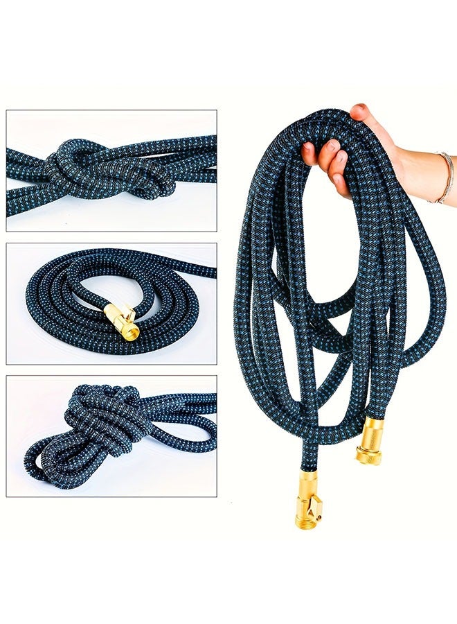 خرطوم حديقة مرن قابلة للتوسيع قابلة للتوسيع 7.5 متر مع واجهة 3/4 بوصة القياسية الأمريكية ، 3x سحر المطاط مرنة أنبوب الماء القوي القوي المنزلي أنبوب ماء غسل السيارة عالي الضغط ، أداة خرطوم 25 قدمًا للري ، جودة قوية للغاية - Image 1