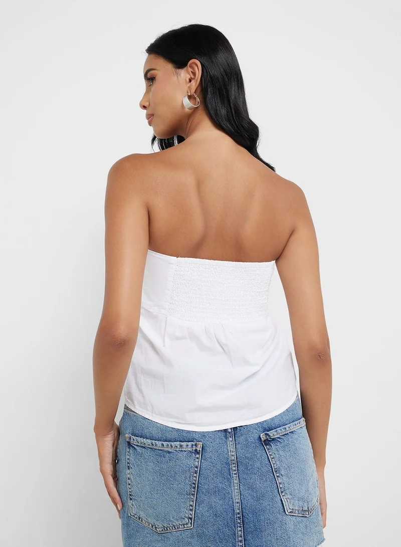 ONLY Peplum Strapless top