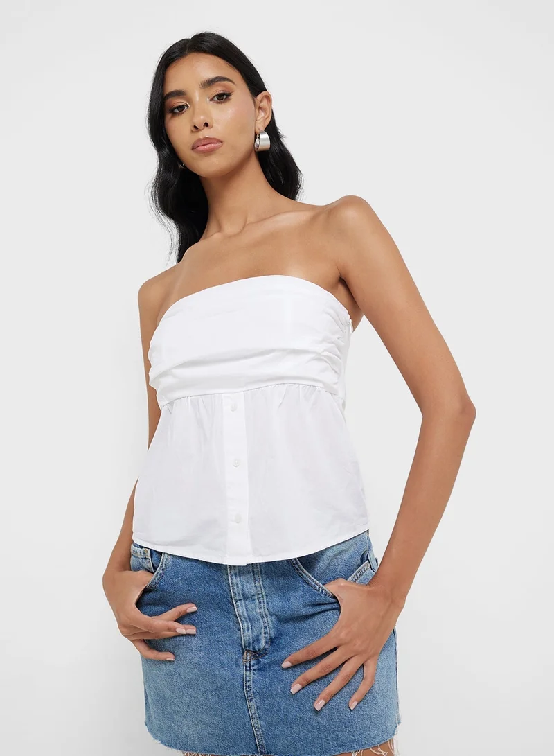 ONLY Peplum Strapless top