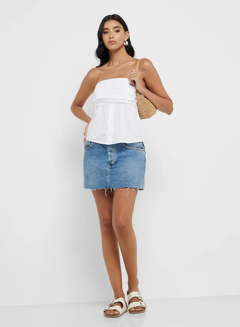 ONLY  Peplum Strapless top for Women | Best Price UAE