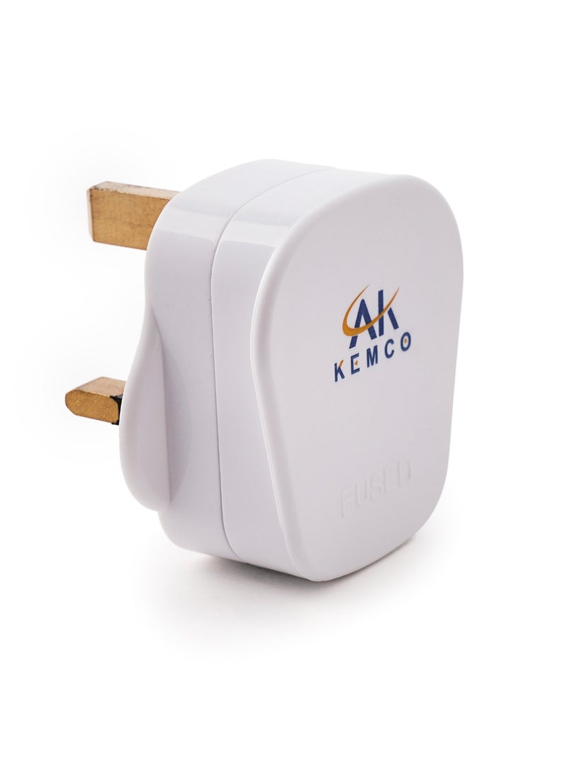 AK KEMCO Kemco 13A High Quality UK Style Top Plug Durable and Safe Power Solution for Home and Office  - Image 1