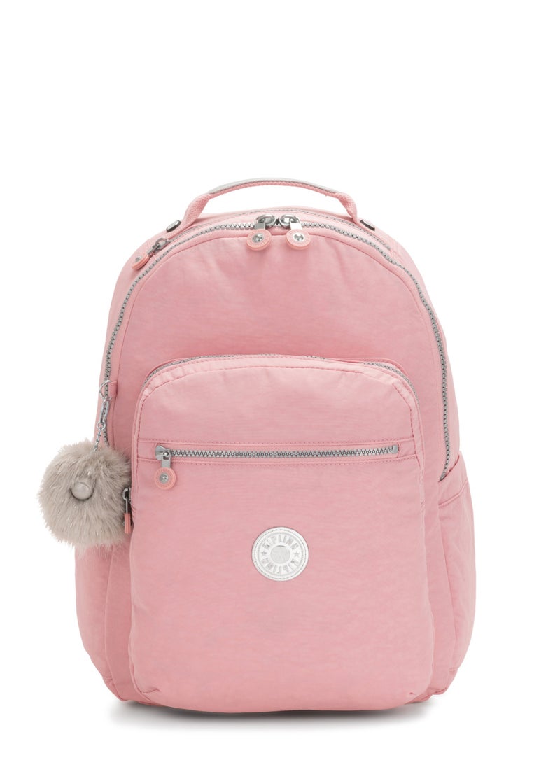 kipling Seoul School Large Backpack with Separate Laptop Compartment Bridal Rose  - Image 1