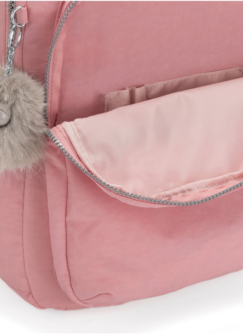kipling Seoul School Large Backpack with Separate Laptop Compartment Bridal Rose  - Image 2