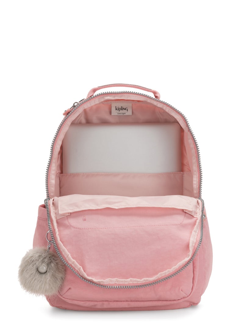 kipling Seoul School Large Backpack with Separate Laptop Compartment Bridal Rose  - Image 3