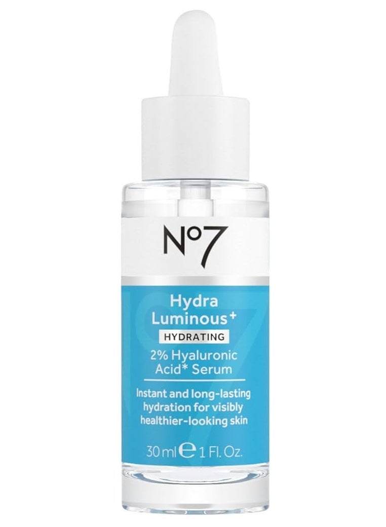 Boots No.7 Boots No7 Hydraluminous+ 2% Hyaluronic Acid Facial Serum - 30ml - Image 2