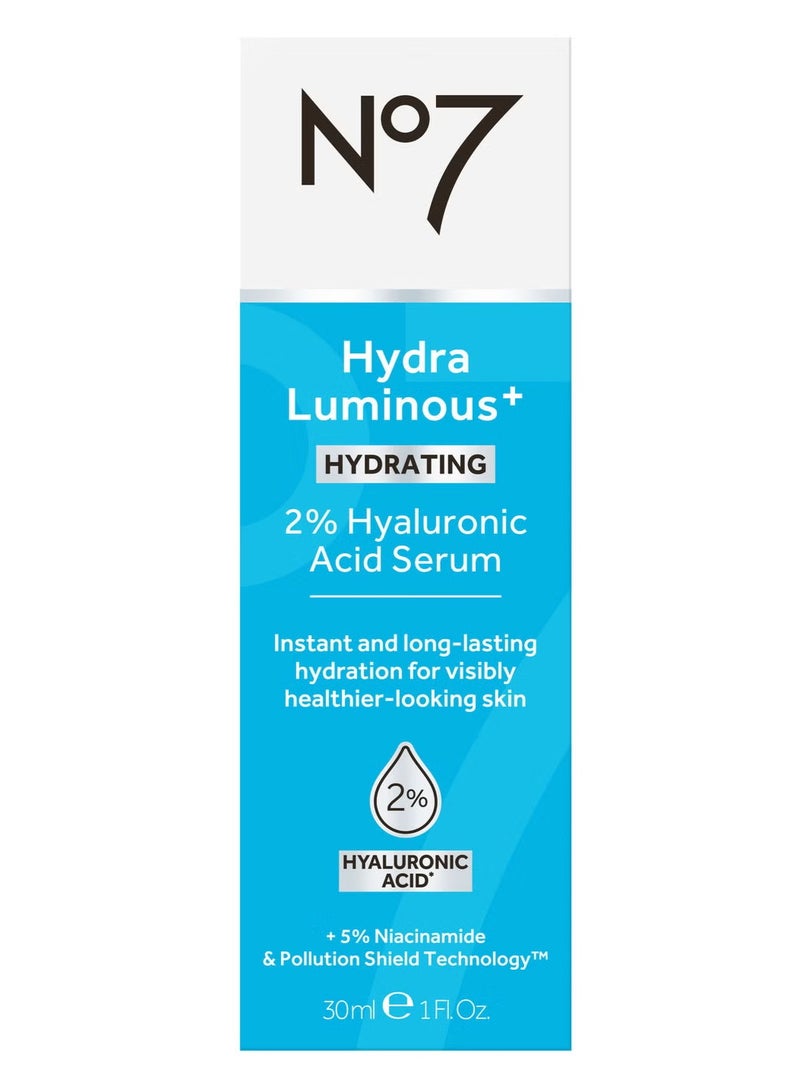 Boots No.7 Boots No7 Hydraluminous+ 2% Hyaluronic Acid Facial Serum - 30ml - Image 5