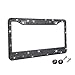 TZARROT Black Rhinestone Bling License Plate Frame Metal RustProof License Plate Cover Bling Car Accessories for Women Man - Image 2