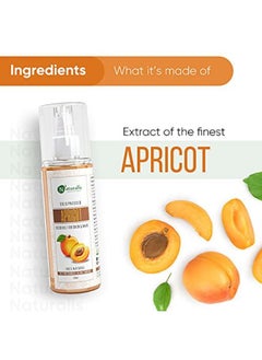 Naturalis زيت apricot الناقل المعصور على البارد من جوهر الطبيعة لترطيب البشرة والوجه، لنمو الشعر، زيت تدليك آروماثيرابي، 200 مل  - Image 5